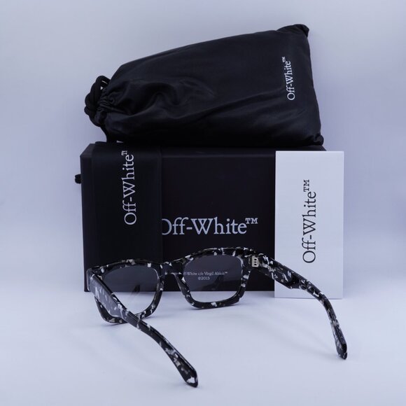 Off-White OERJ078 STYLE 78 1200 Square Eyeglasses 52mm – Black Havana - Picture 5 of 10